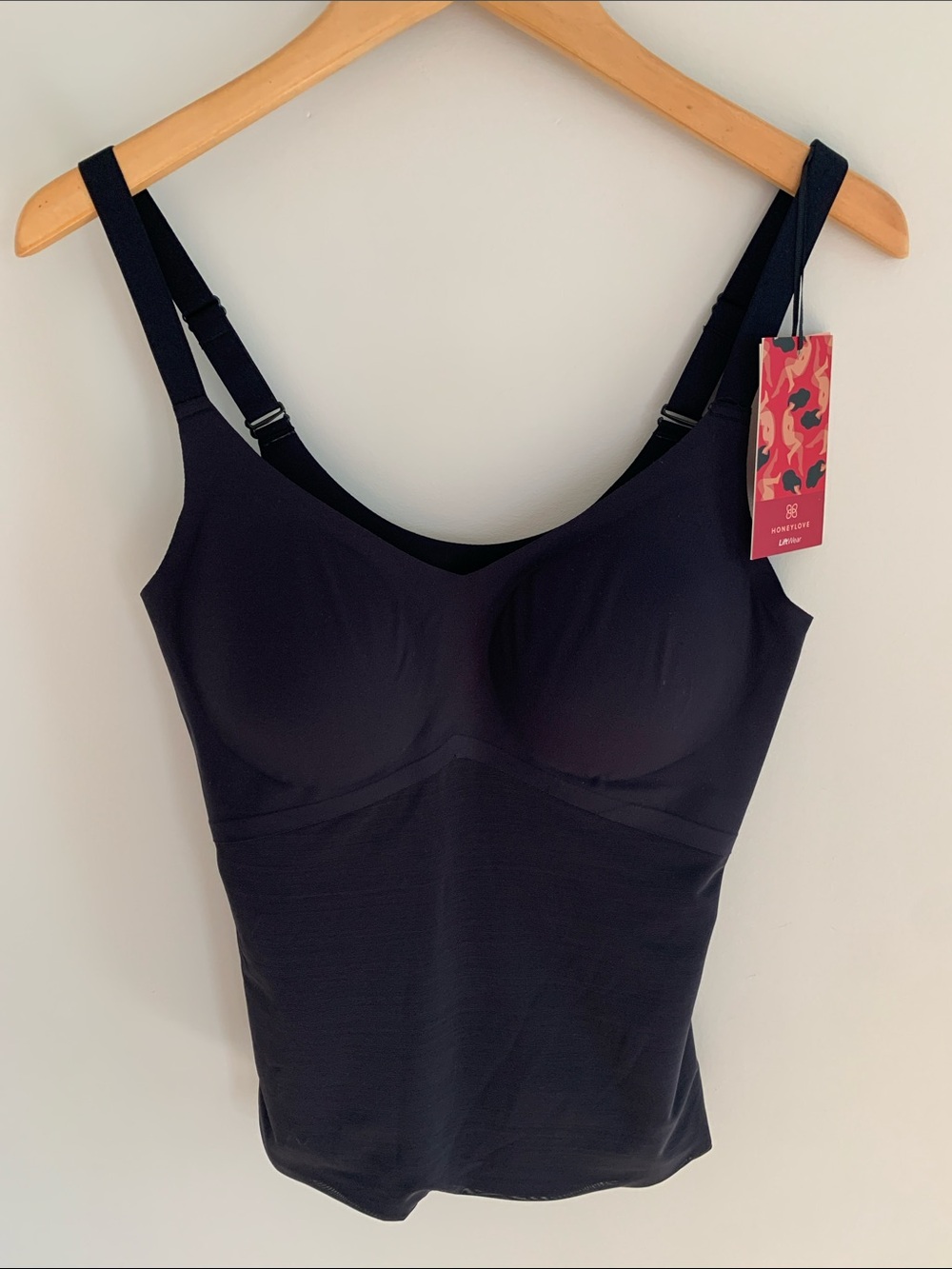 Honeylove Liftwear Cami Black Size Large New With Tag Shapewear Layering
